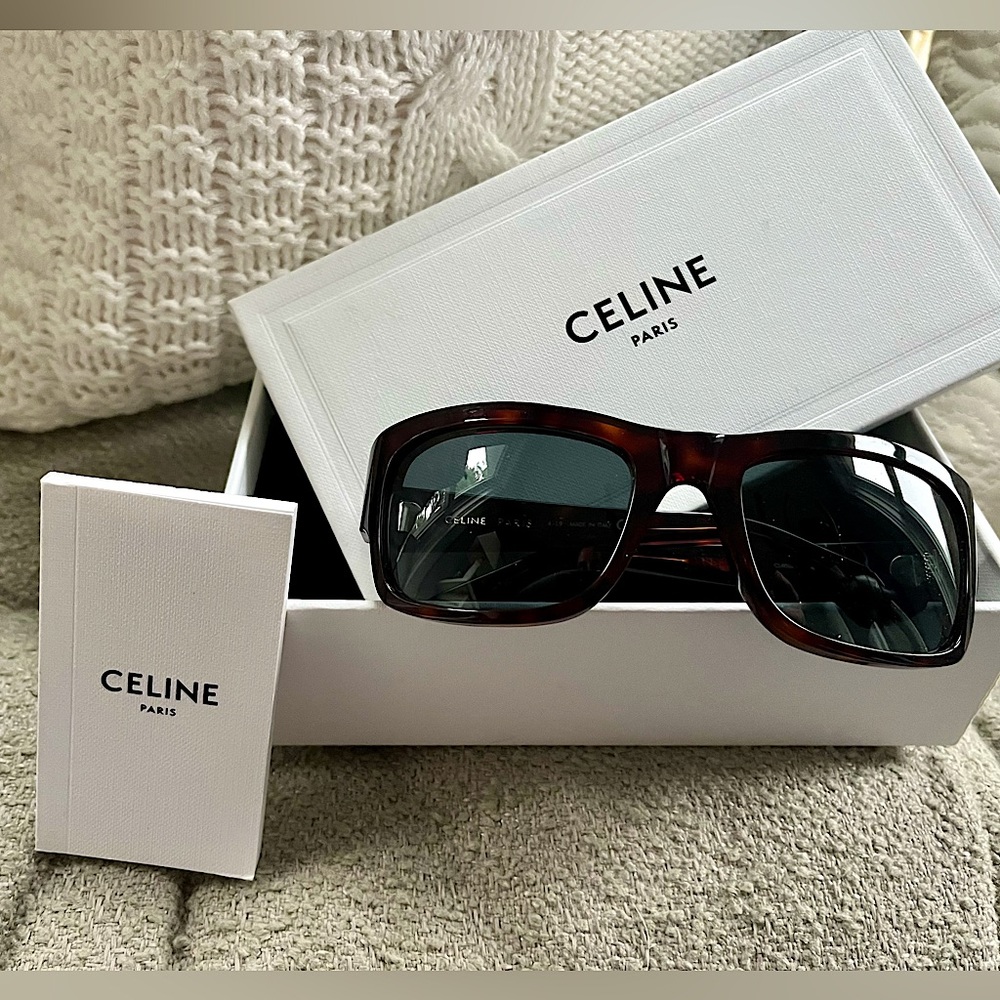 Pristine and Authentic Celine Tortoise Shell Sunglasses
